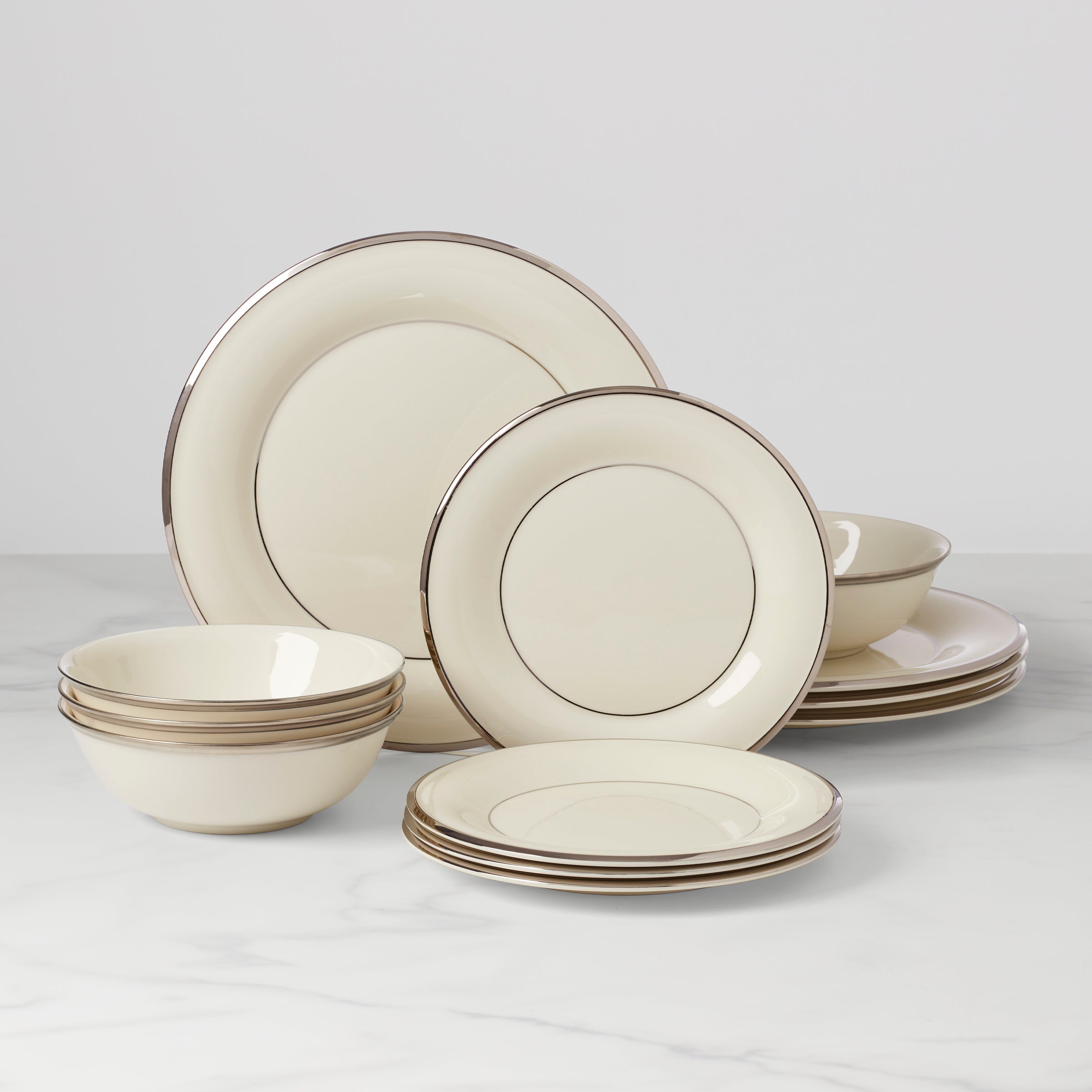 Lenox Everyday Flatware Solitaire 12-Piece Dinnerware Set