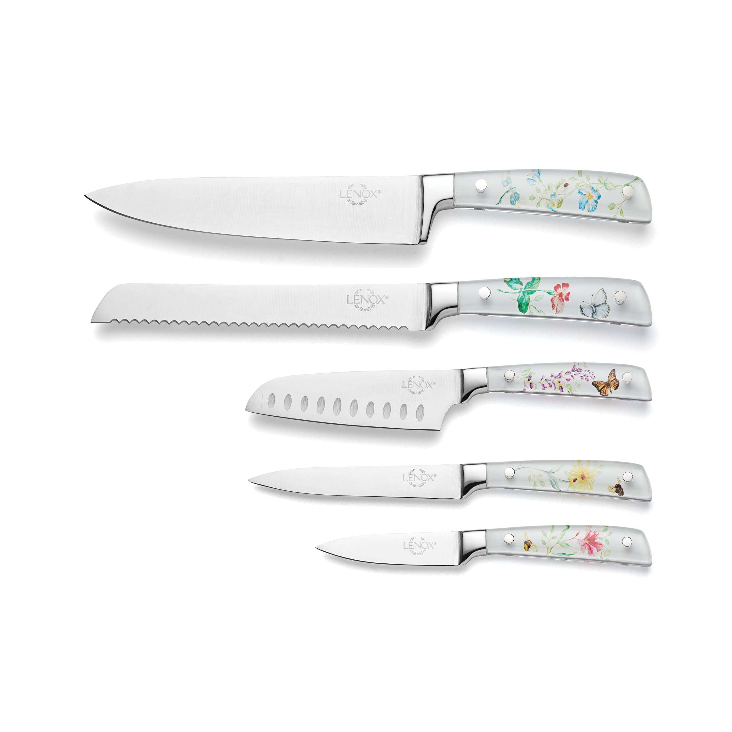 Lenox Everyday Flatware Butterfly Meadow 6-Piece Cutlery Block Set - Image 2