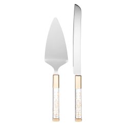 Alternative view of Lenox Everyday Flatware Opal Innocence 2-Piece Cake Knife & Server Set