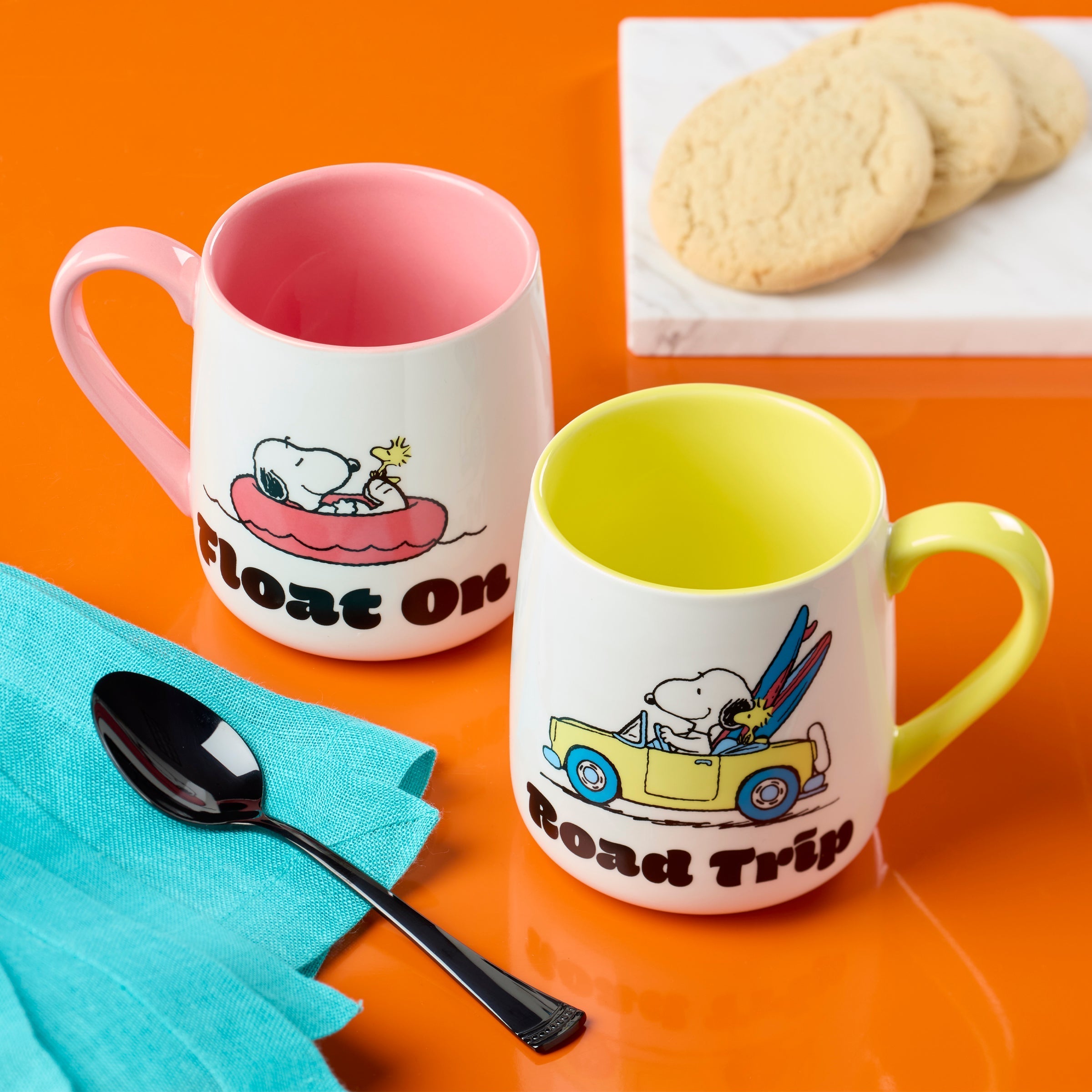 Lenox Everyday Flatware Peanuts Mugs Road Trip-Float On, Set of 2 - Image 3