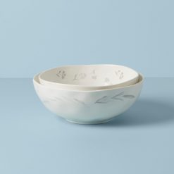 Lenox Everyday Flatware Oyster Bay 2-Piece Nesting Serving Bowls