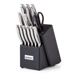 Lenox Everyday Flatware Crosshatch 14-Piece Cutlery Block Set