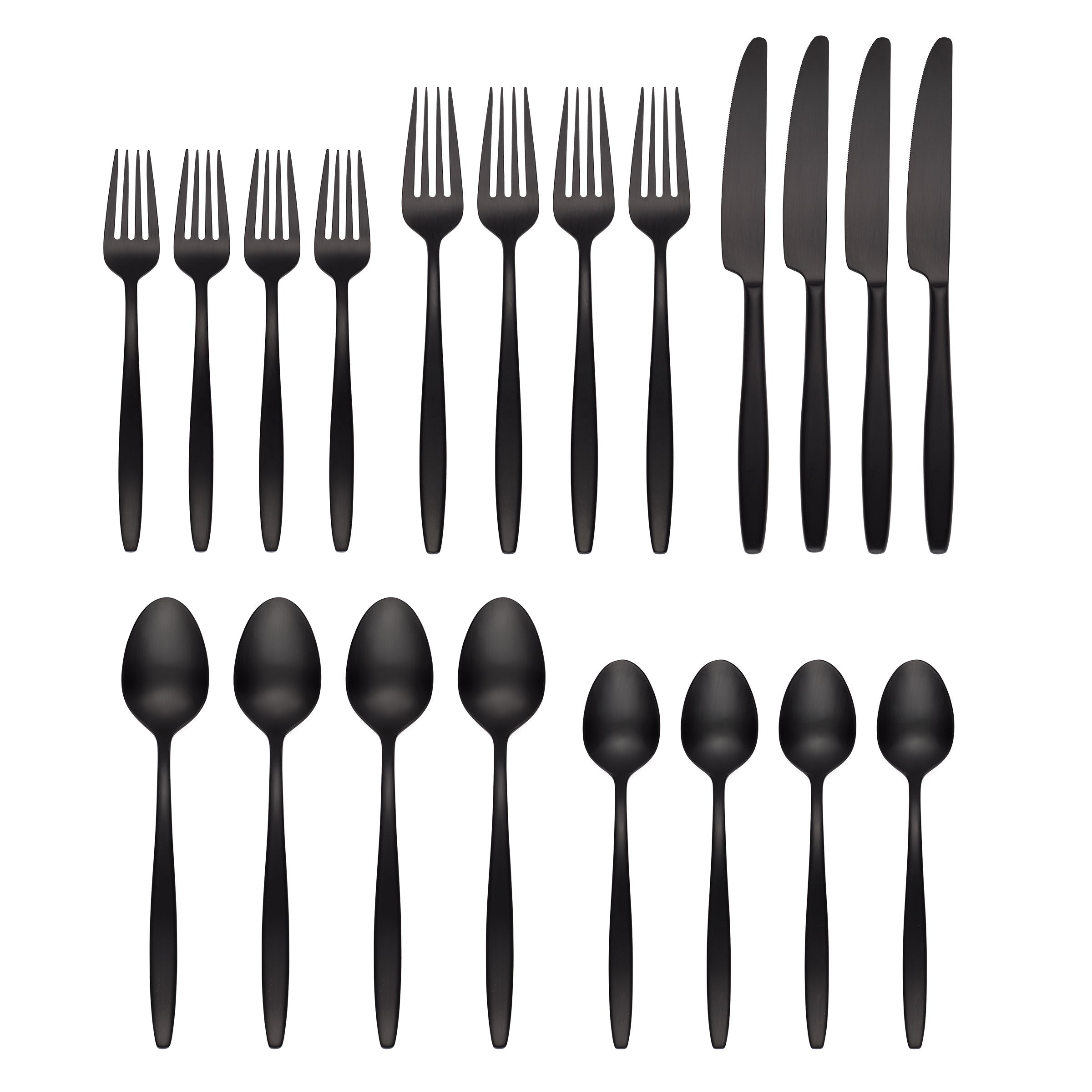Lenox Everyday Flatware Nylah Black Satin 20-Piece Flatware Set - Image 2