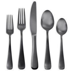 Lenox Everyday Flatware Opera Black Titanium 30-Piece Flatware Set