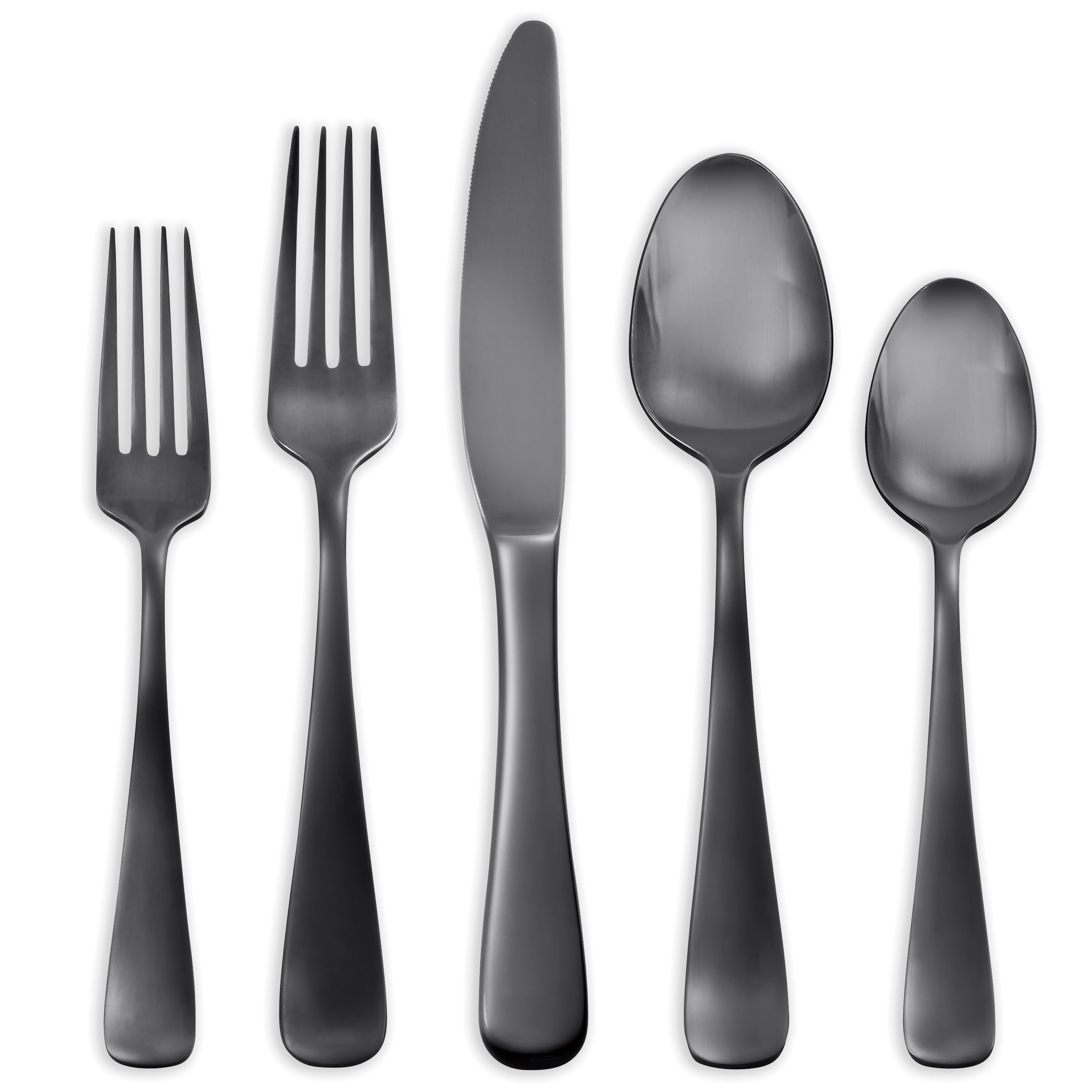 Lenox Everyday Flatware Opera Black Titanium 30-Piece Flatware Set