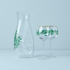 Lenox Everyday Flatware Holiday 3-Piece Decanter & Wine Glass Set