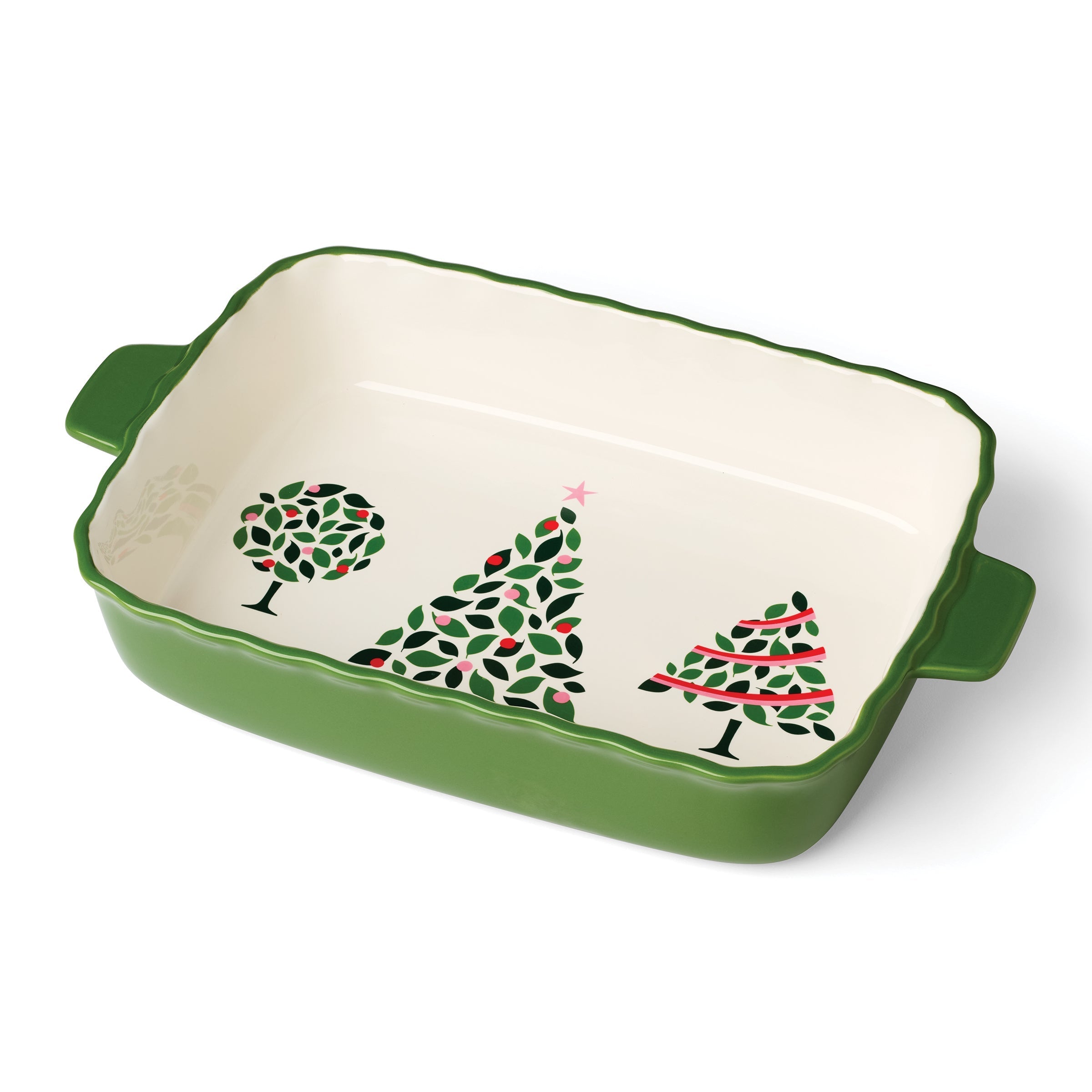 Lenox Everyday Flatware Evergreen Rectangular Scallop Baking Dish - Image 3