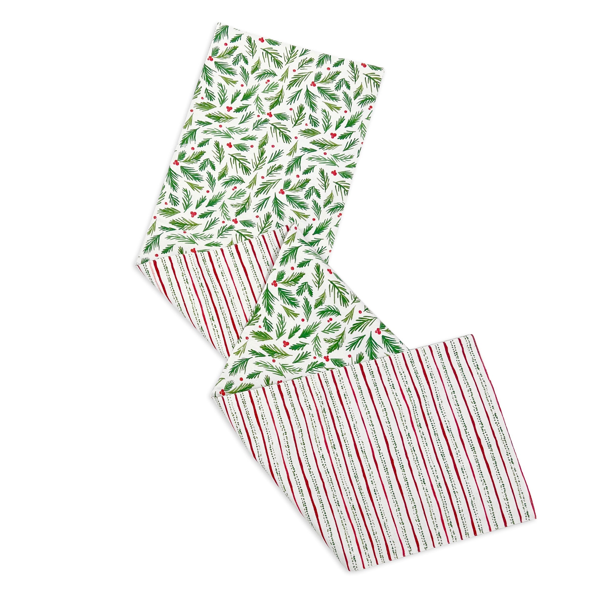 Lenox Everyday Flatware Bayberry Merry & Bright Reversible Table Runner - Image 2