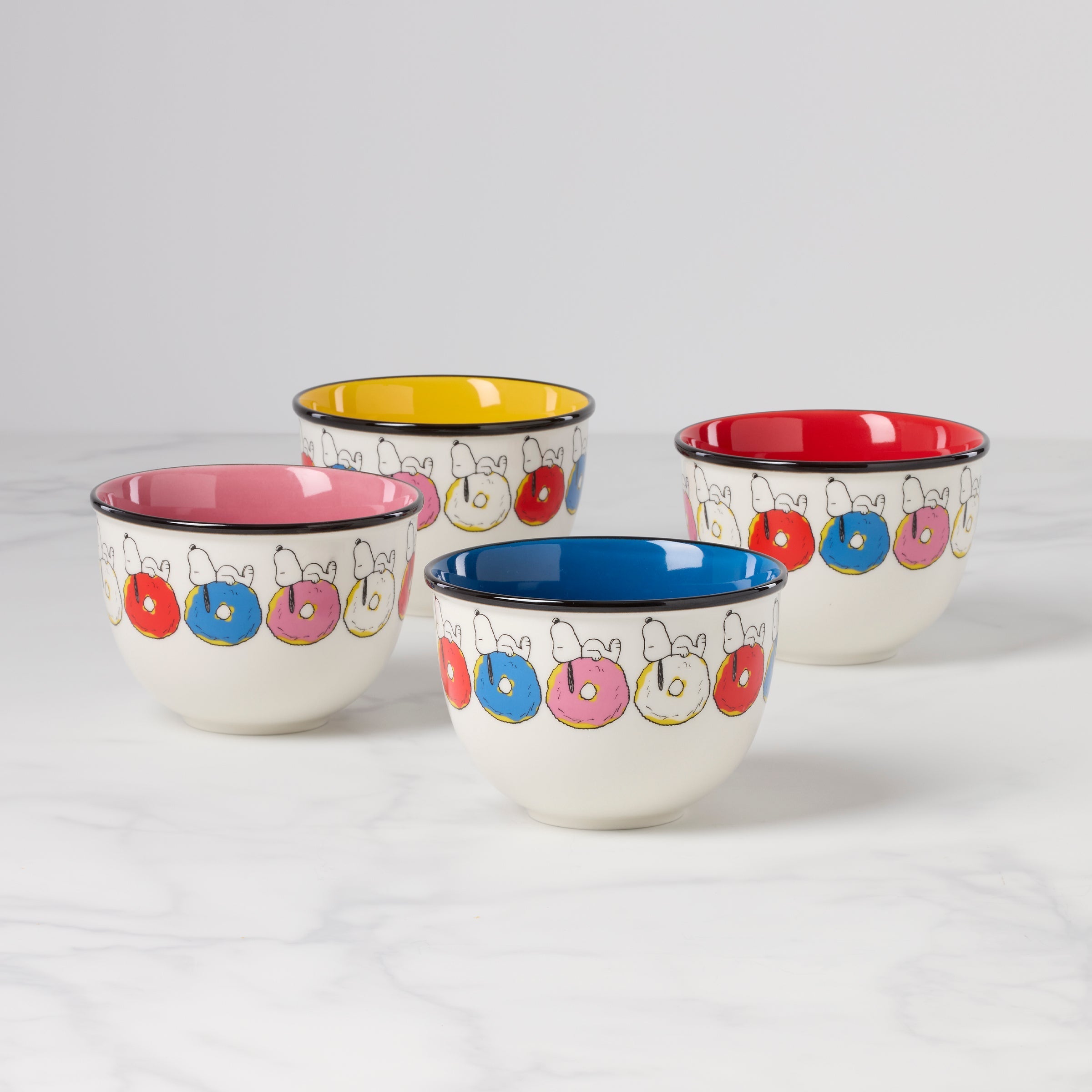 Lenox Everyday Flatware Chef Snoopy Dessert Bowls, Set of 4