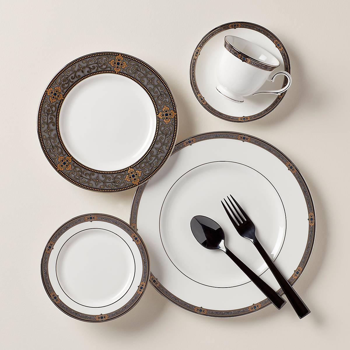 Lenox Everyday Flatware Vintage Jewel 5-Piece Place Setting