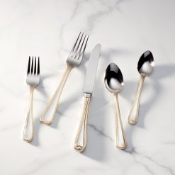 Lenox Everyday Flatware Vintage Jewel Gold 5-Piece Place Setting