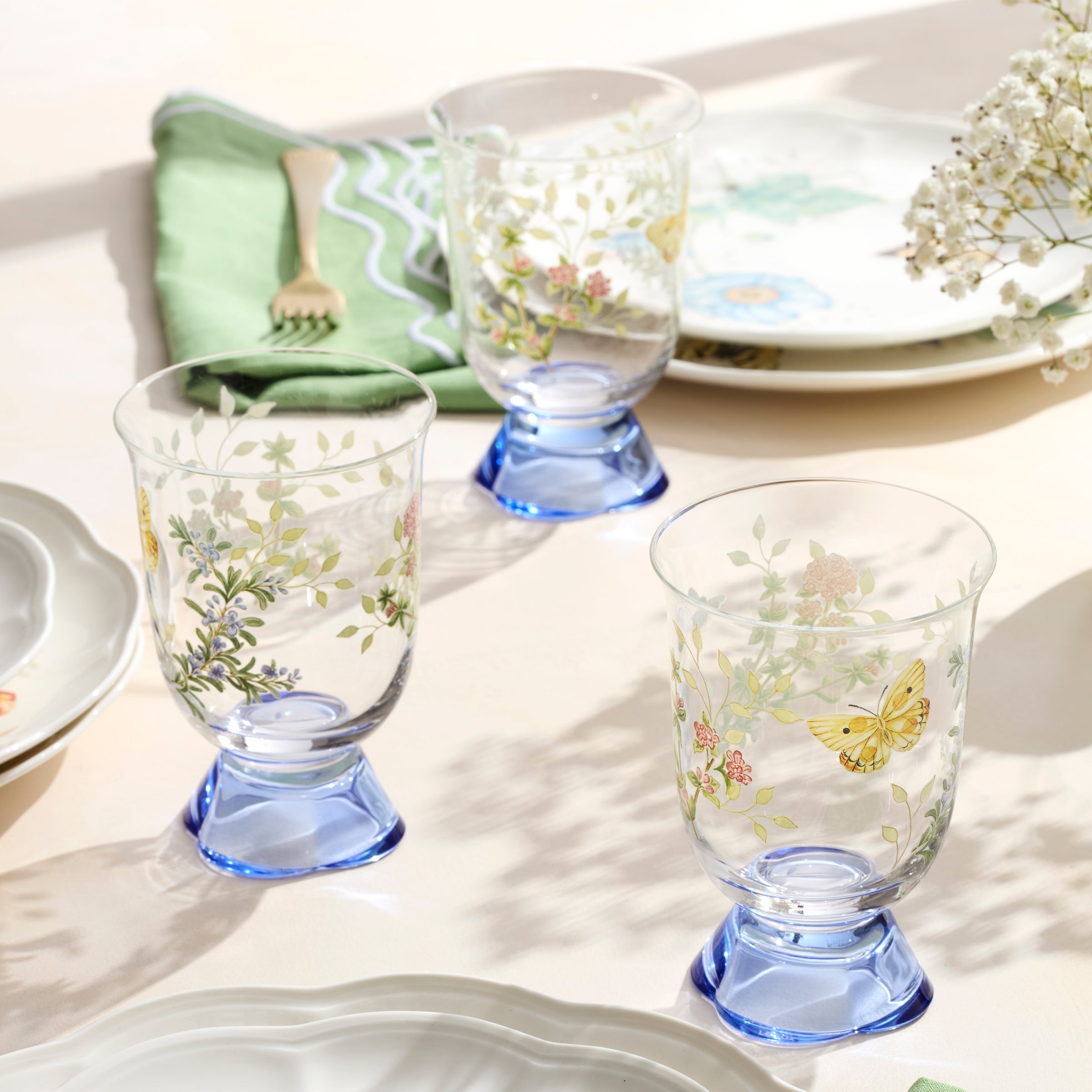 Lenox Everyday Flatware Butterfly Meadow Herbs Short Tumblers, Set of 4 - Image 2