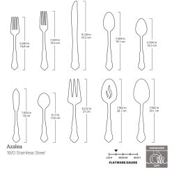 Alternative view of Lenox Everyday Flatware Azalea 45-Piece Flatware Set