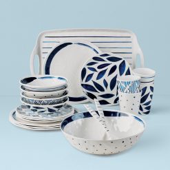 Lenox Everyday Flatware Blue Bay Melamine 20-Piece Dinnerware Set