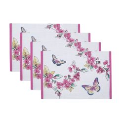 Lenox Everyday Flatware Butterfly Meadow Floral Placemats, Set of 4