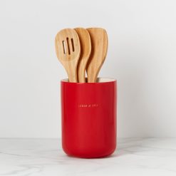 Lenox Everyday Flatware Make it Pop Apple Crock with Servers