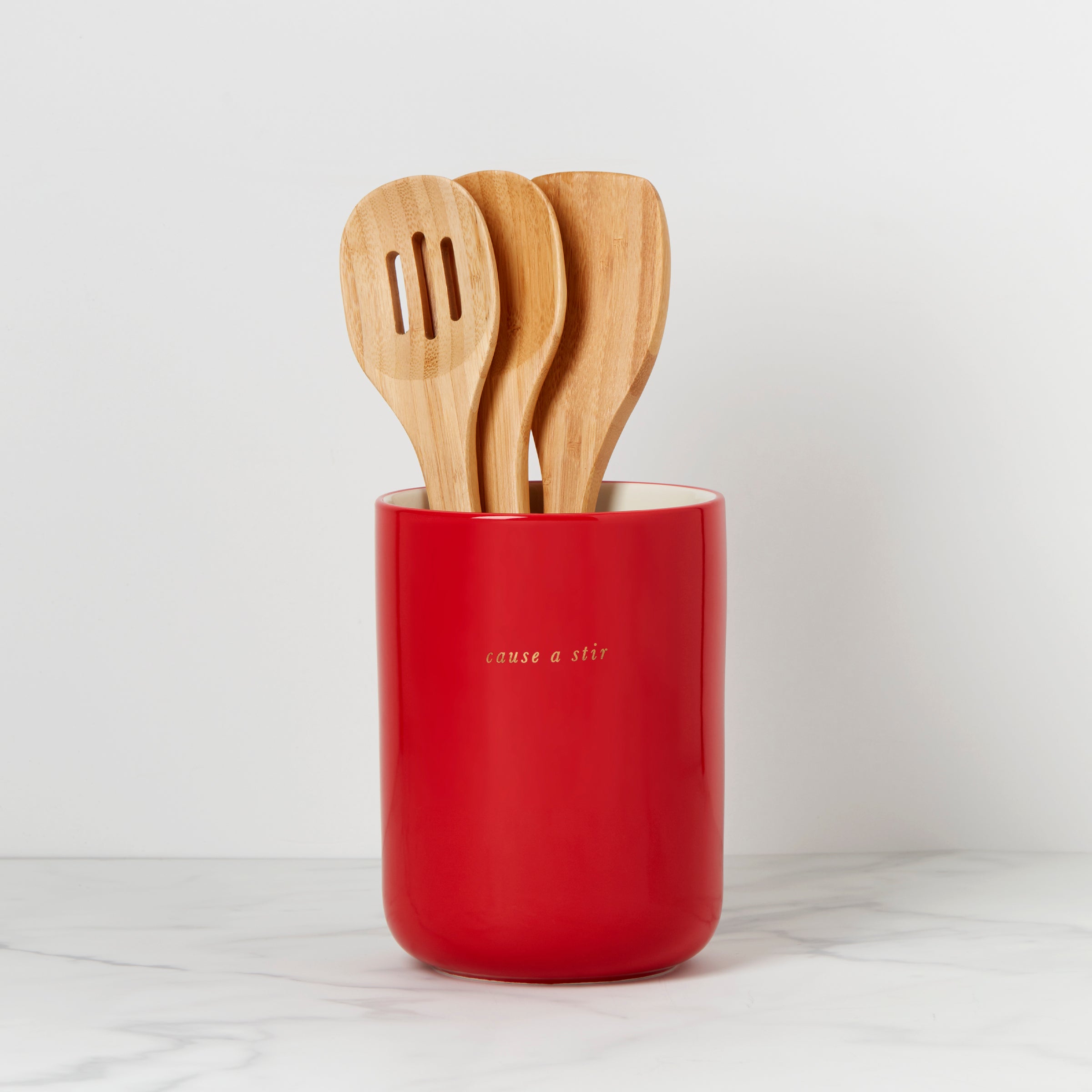 Lenox Everyday Flatware Make it Pop Apple Crock with Servers