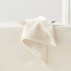 Lenox Everyday Flatware French Perle Natural 19x19 Napkins, Set of 4