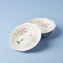 Lenox Everyday Flatware Butterfly Meadow Herbs Pasta Bowls, Set of 4