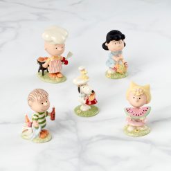 Lenox Everyday Flatware Peanuts Barbecue 5-Piece Figurine Set