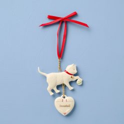 Lenox Everyday Flatware Personalized Playful Cat Ornament