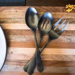 Alternative view of Lenox Everyday Flatware Rhiannon Black Satin 3-Piece Hostess Set