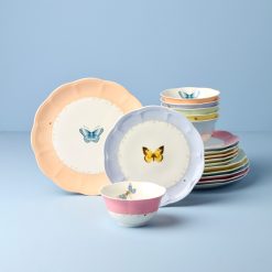 Lenox Everyday Flatware Butterfly Meadow Colors 18-Piece Dinnerware Set