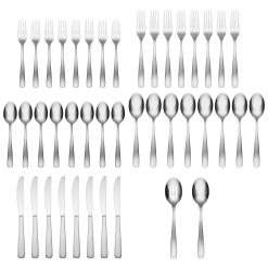 Alternative view of Lenox Everyday Flatware Bourne Satin Mirror 42-Piece Flatware Set