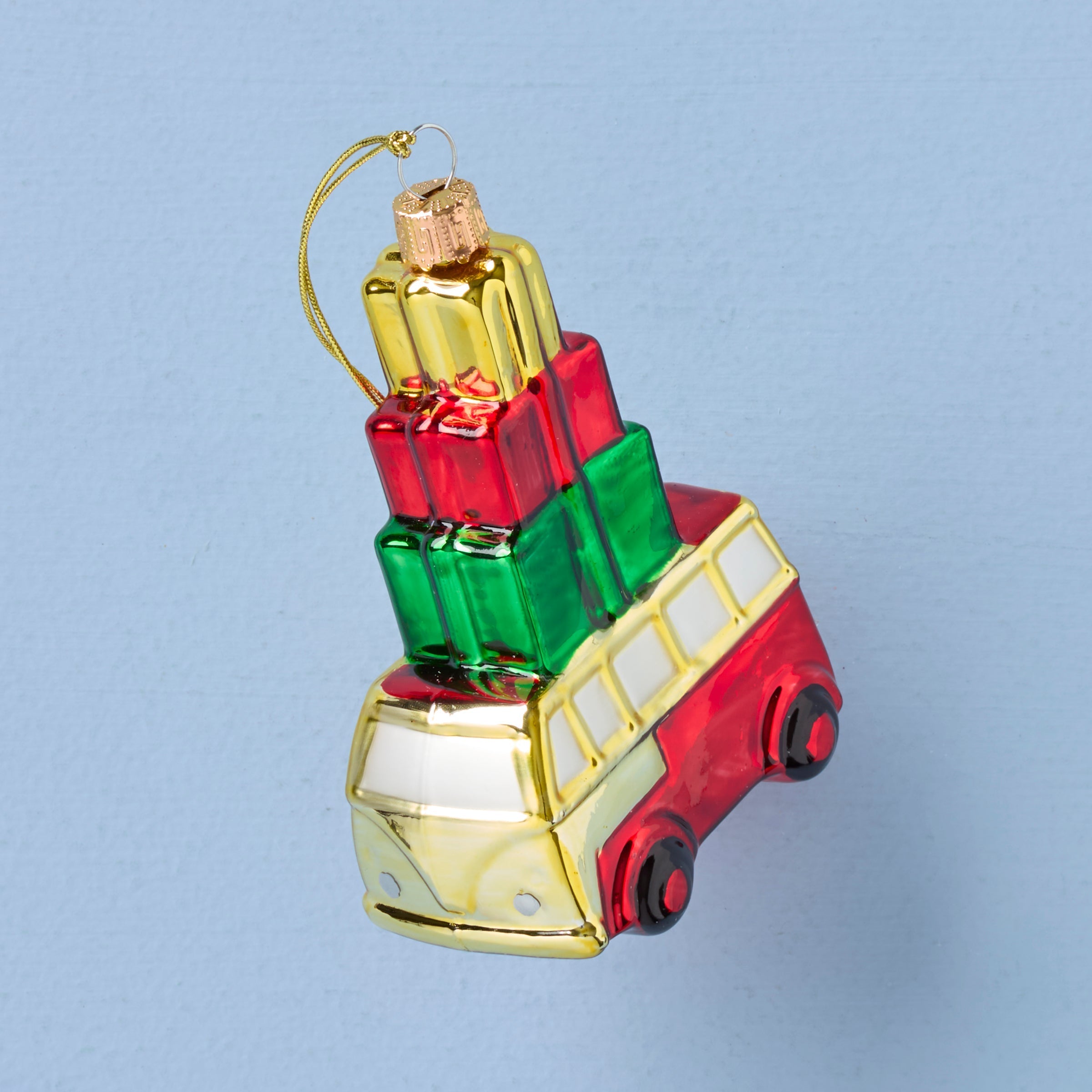 Lenox Everyday Flatware Retro Blown Glass Van with Gifts Ornament