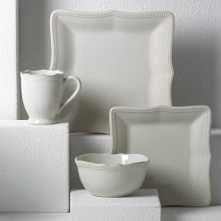 Alternative view of Lenox Everyday Flatware French Perle Bead White 4-Piece Place Setting