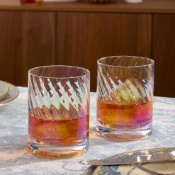 Alternative view of Lenox Everyday Flatware Tuscany Classics Iridescent Double Old Fashion Glasses, Set of 4