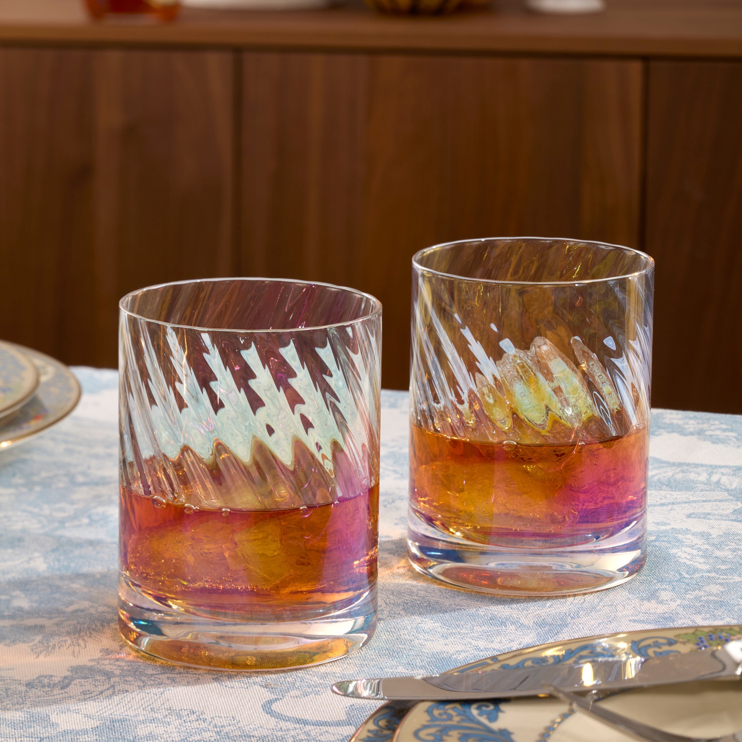 Lenox Everyday Flatware Tuscany Classics Iridescent Double Old Fashion Glasses, Set of 4 - Image 2