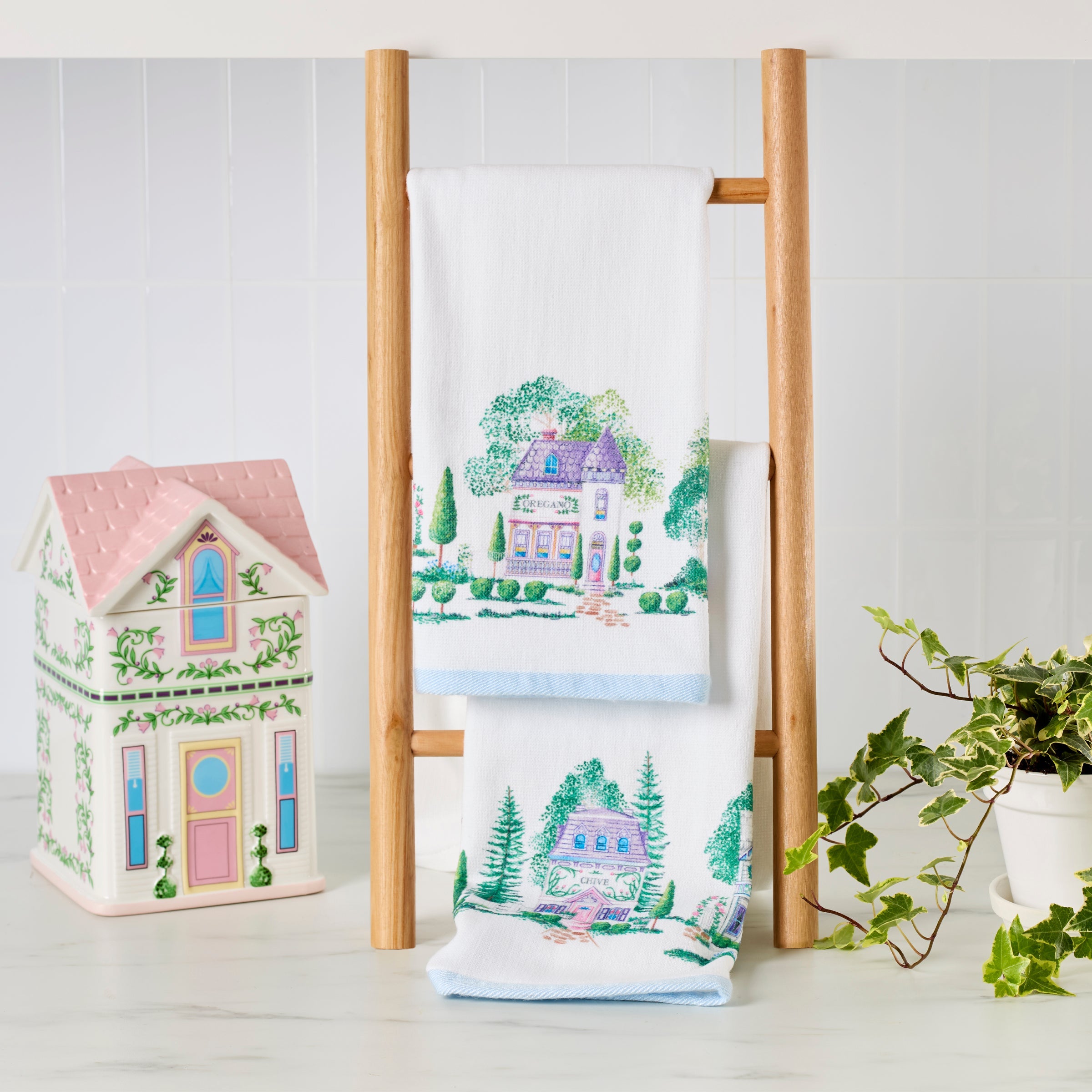 Lenox Everyday Flatware Lenox Spice Village Kitchen Towels, Set of 2 - Image 2