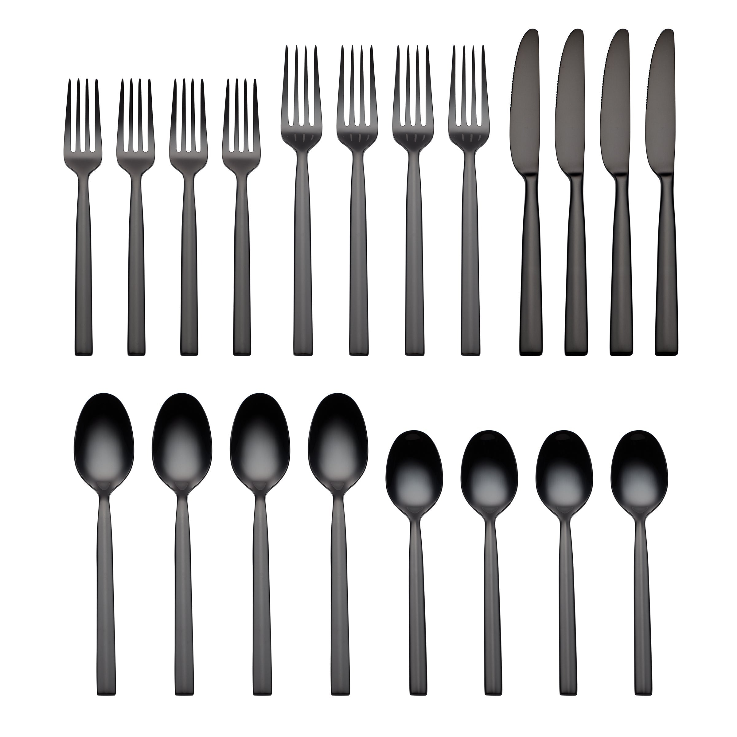 Lenox Everyday Flatware Aero Black Mirror 20-Piece Flatware Set - Image 2