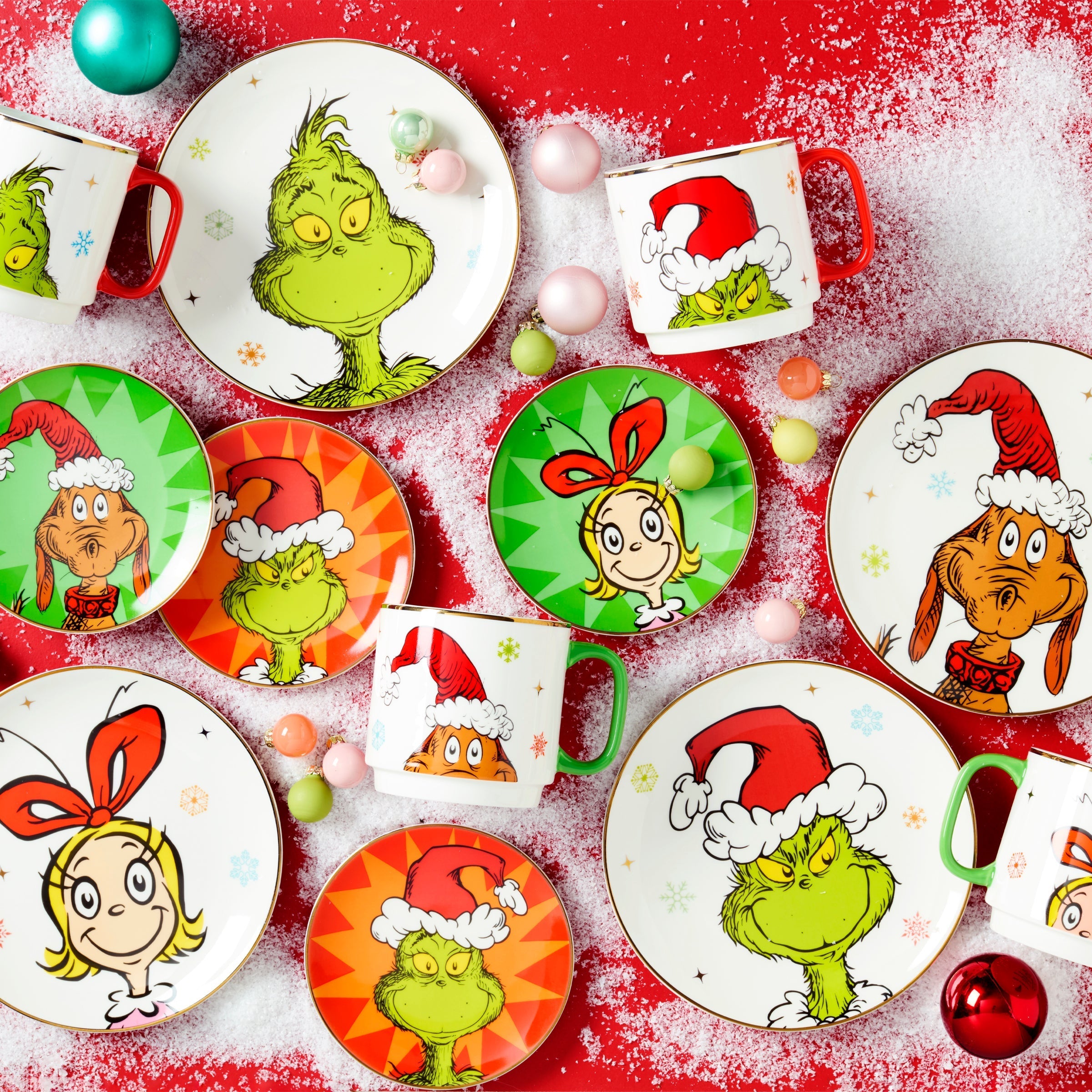 Lenox Everyday Flatware Merry Grinchmas Grinchie Grins Accent Plates, Set of 4 - Image 3