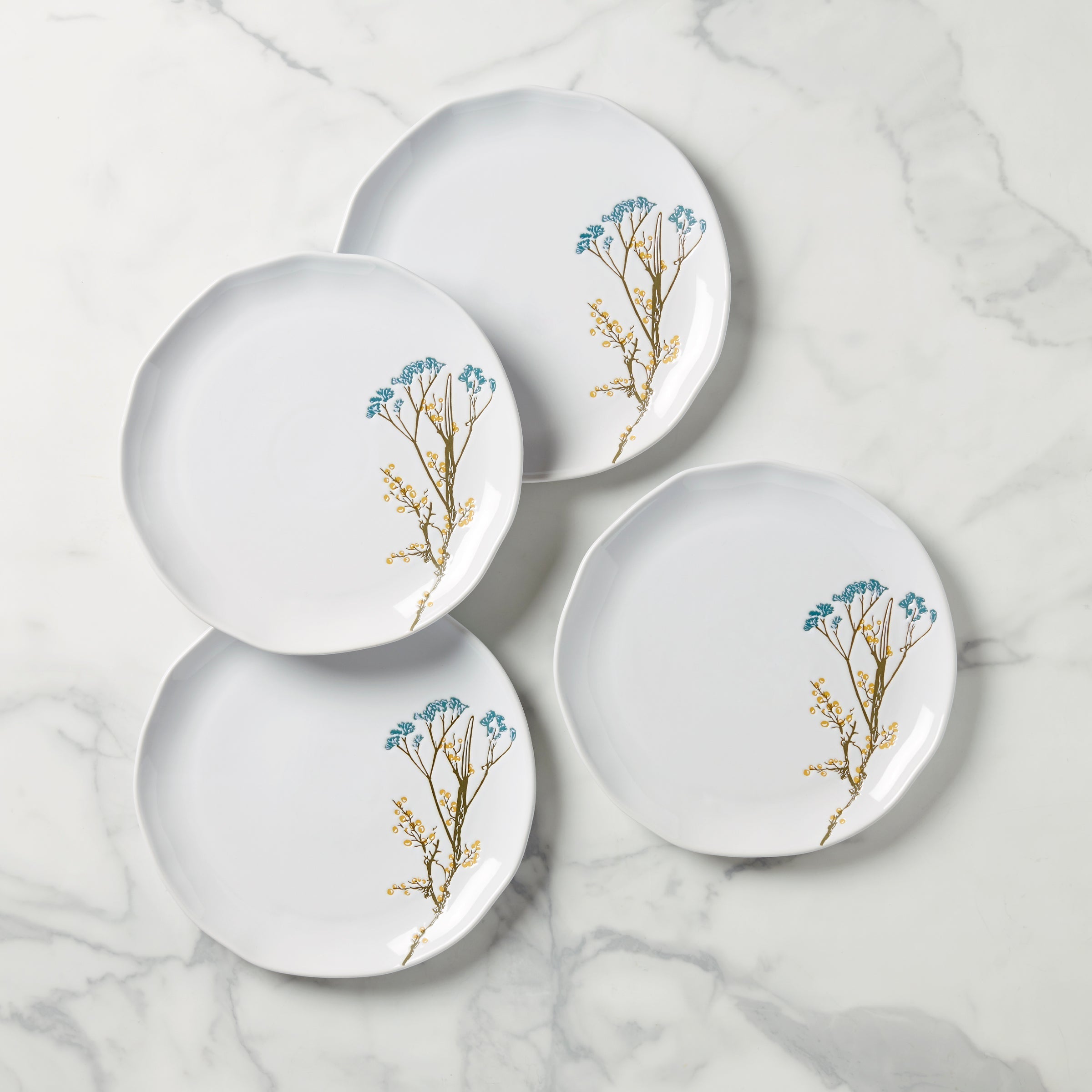 Lenox Everyday Flatware Wildflowers Dinner Plates, Set of 4