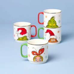Alternative view of Lenox Everyday Flatware Merry Grinchmas Stackable Mugs, Set of 4