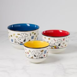 Lenox Everyday Flatware Chef Snoopy 3-Piece Bowl Set