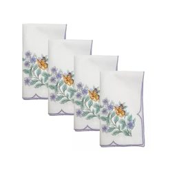 Lenox Everyday Flatware Butterfly Meadow Flutter Dinner Napkins, Set of 4