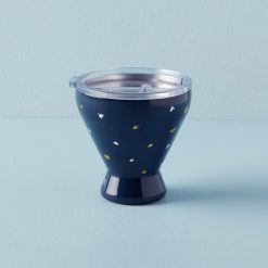 Lenox Everyday Flatware Blue Bay Dot Stainless Steel Cocktail Tumbler