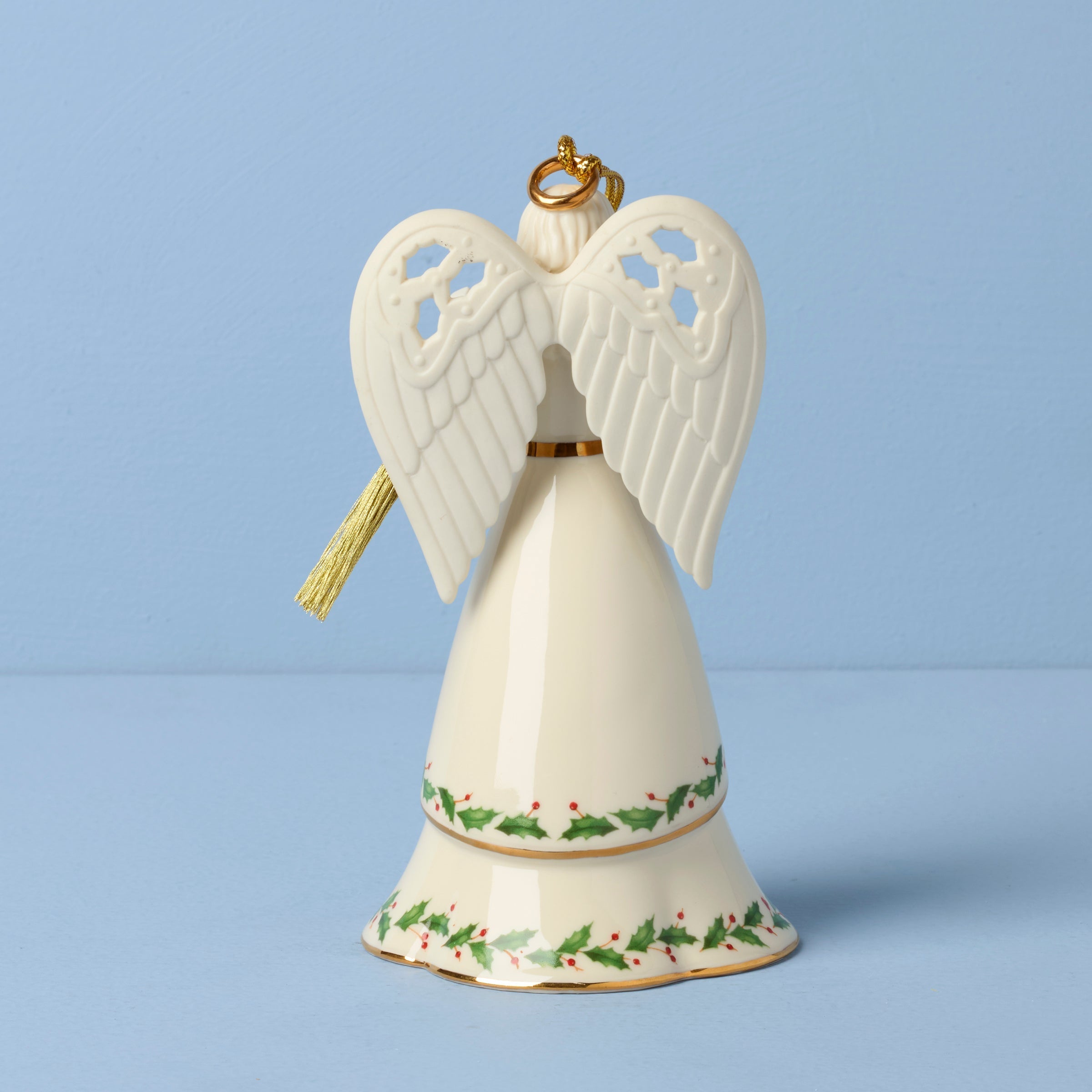 Lenox Everyday Flatware Holiday Angel Bell with Mandolin Ornament - Image 2