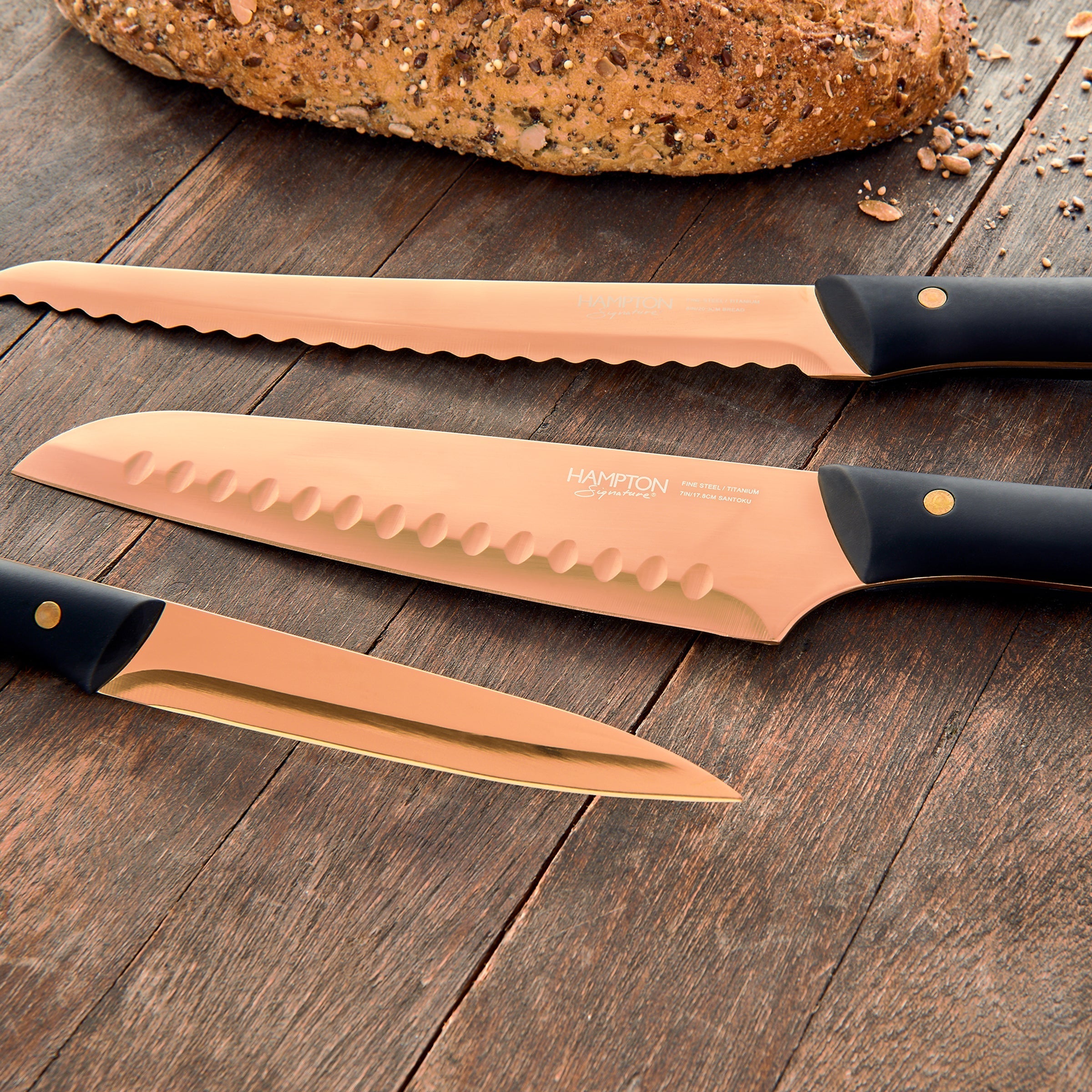 Lenox Everyday Flatware Knight Copper 13-Piece Cutlery Block Set - Image 4