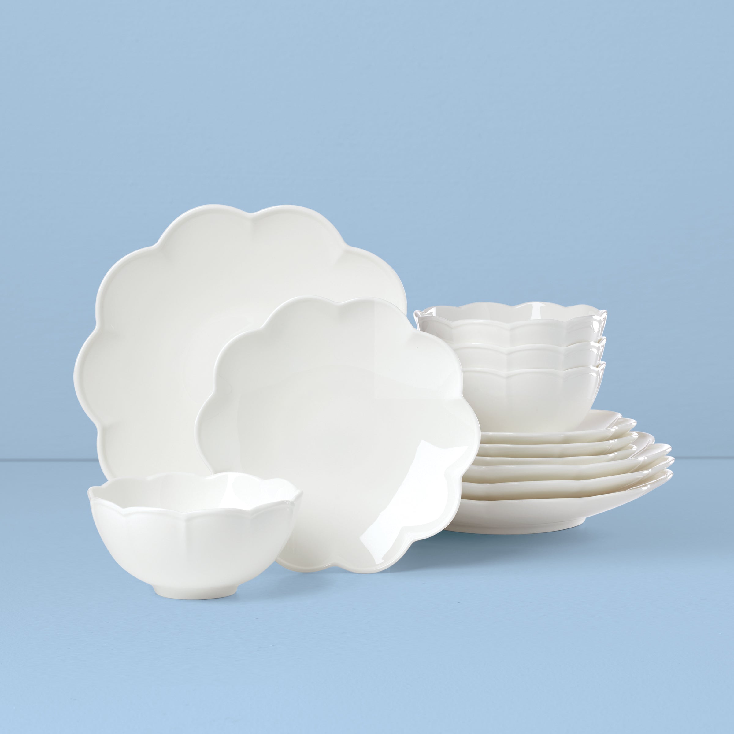 Lenox Everyday Flatware Studio 1414 Scallop 12-Piece Dinnerware Set