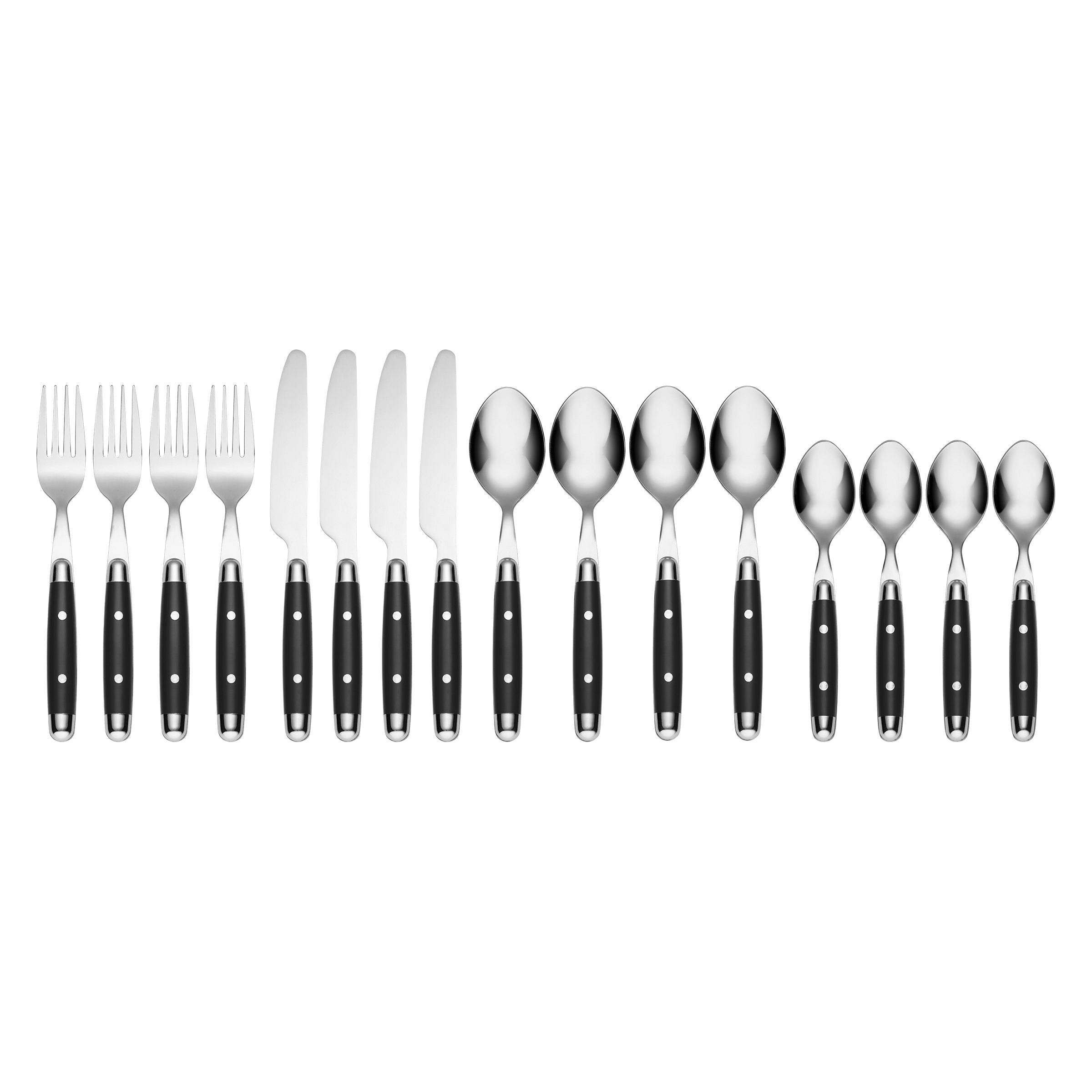 Lenox Everyday Flatware Jubilee Black 16-Piece Flatware Set - Image 2