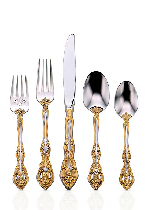 Lenox Everyday Flatware Golden Michelangelo 5-Piece Place Setting