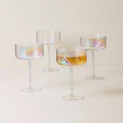 Alternative view of Lenox Everyday Flatware Tuscany Classics Iridescent Coupe Glasses, Set of 4