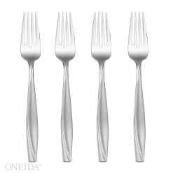 Lenox Everyday Flatware Camlynn Satin Salad Forks, Set of 4