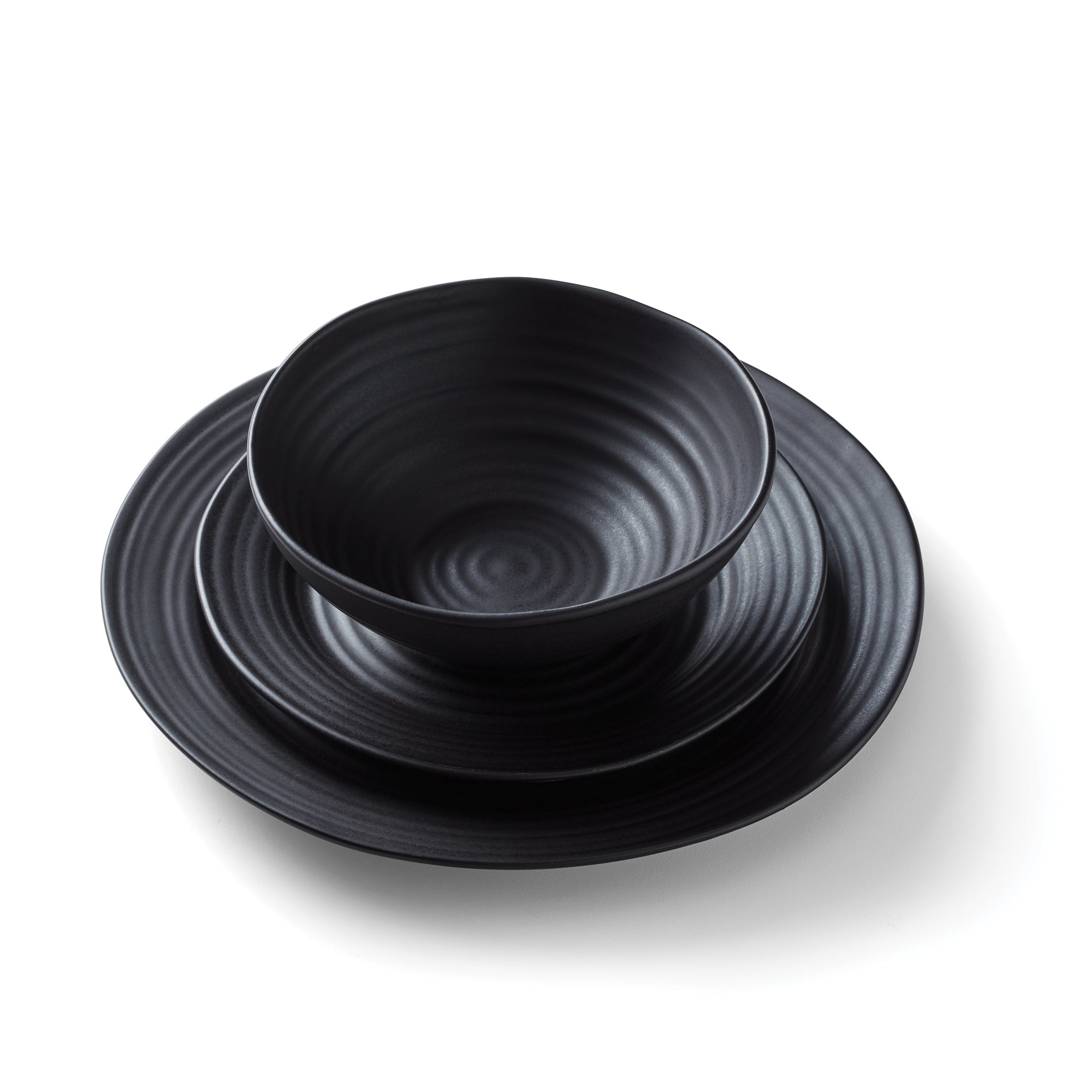 Lenox Everyday Flatware Ridge Black 12-Piece Dinnerware Set - Image 8