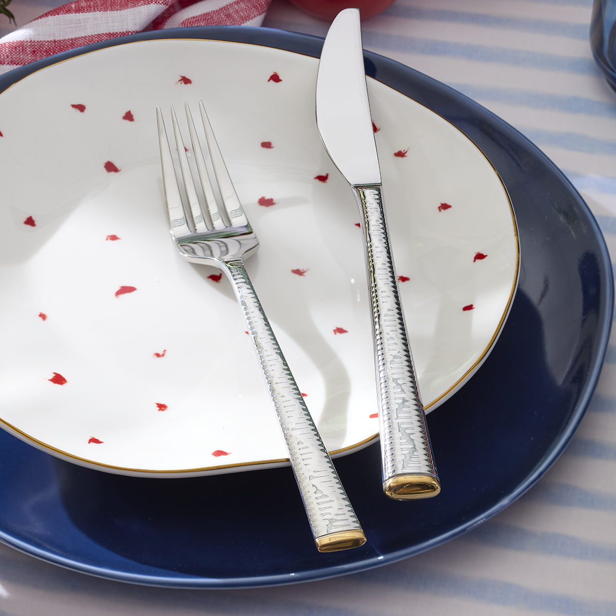 Lenox Everyday Flatware Bay Colors Blue Dinner Plates, Set of 4 - Image 3