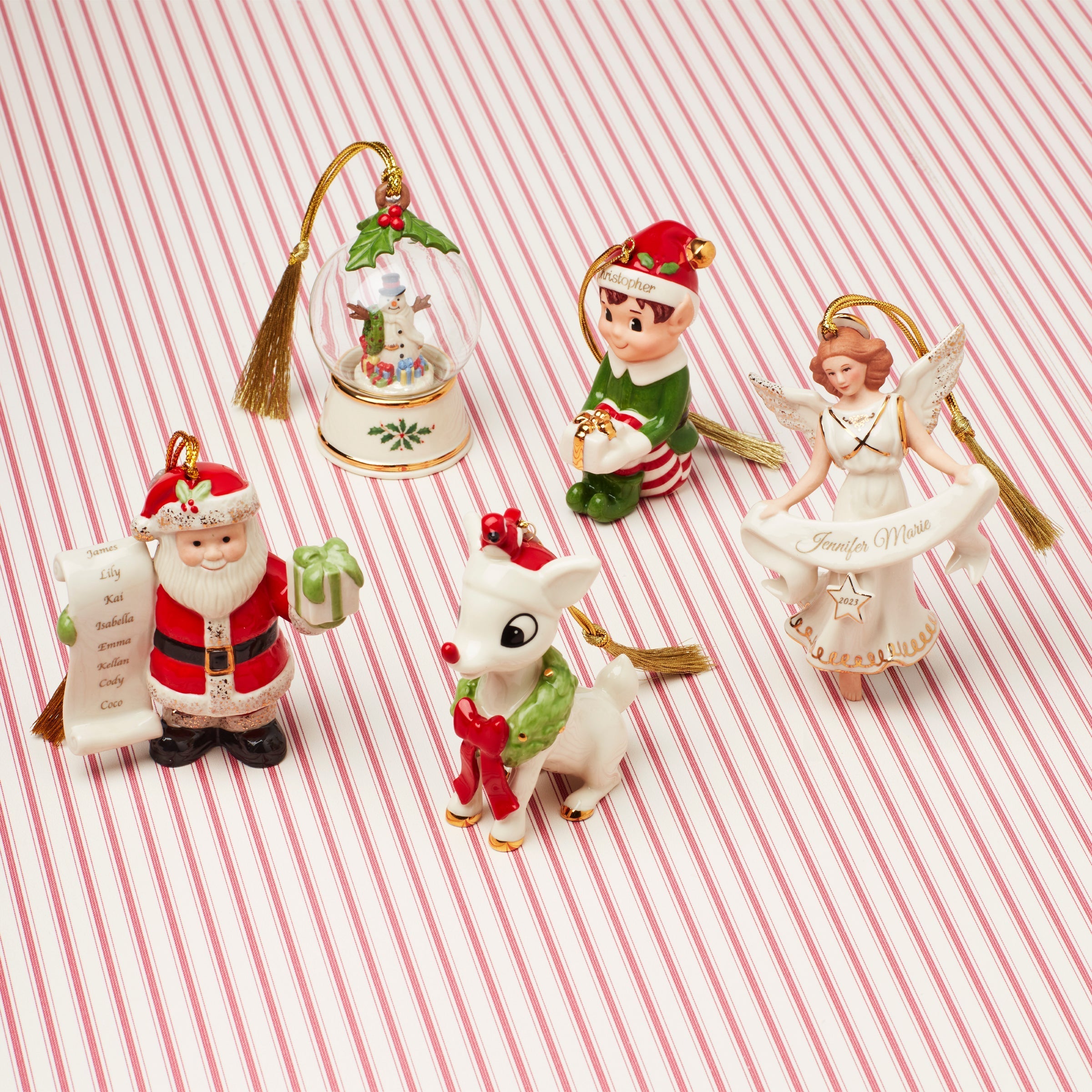 Lenox Everyday Flatware Personalized Naughty & Nice Ornament - Image 6